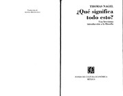 Portada de Que significa todo esto?