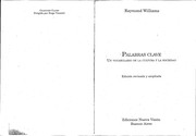 Portada de Palabras Clave-Vocabulario de Cultura y Sociedad