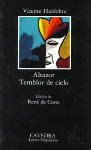 Portada de Altazor temblor de cielo