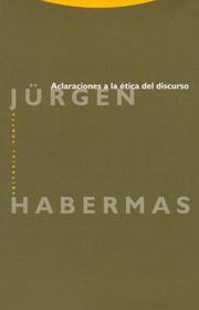 Portada de Aclaraciones a la etica del discurso