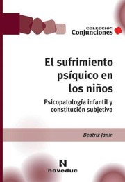 Portada de Sufrimiento psiquico en los niños, el