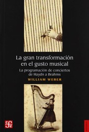 Portada de La gran transformacion en el gusto musical