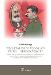 Portada de Proletarios de todos los paises ¡Perdonadnos!