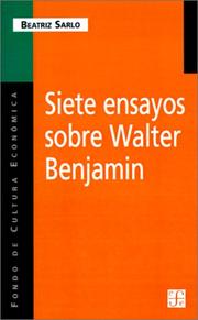 Portada de Siete ensayos sobre walter benjamin
