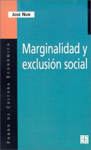 Portada de Marginalidad y exclusion social
