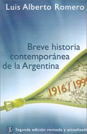 Portada de Breve historia contemporanea de argentina