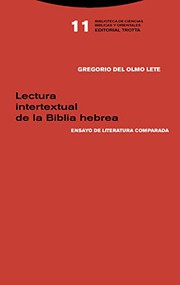 Portada de Lectura intertextual de la biblia hebrea