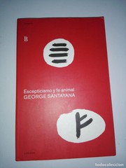 Portada de Escepticismo y fe aninal