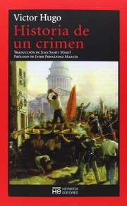Portada de Historia de un crimen