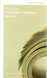 Portada de Aprender y enseñar terapia