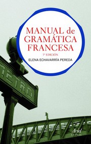 Portada de Manual de gramatica francesa