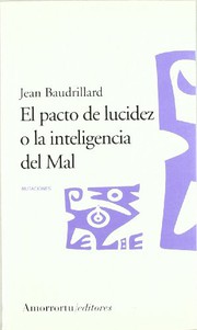 Portada de El pacto de lucidez o la inteligencia del ma