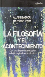 Portada de La filosofia y el acontecimiento