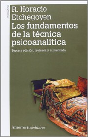 Portada de Los fundamentos de la tecnica psicoanalitica