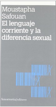 Portada de El lenguaje corriente y la diferencia sexual