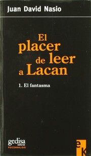 Portada de El placer de leer a lacan