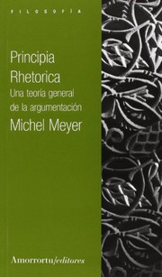 Portada de Principia rhetorica