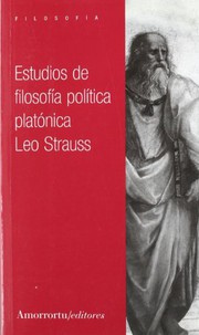 Portada de Estudios de filosofia politica platonica