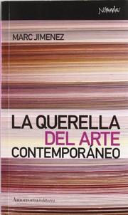 Portada de La querella del arte contemporaneo