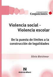 Portada de Violencia social - violencia escolar