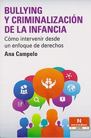 Portada de Bullying y criminalizacion de la infancia