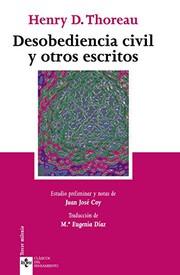Portada de ** Desobediencia civil y otros escritos