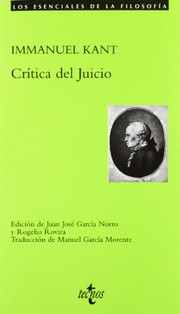 Portada de Critica del juicio