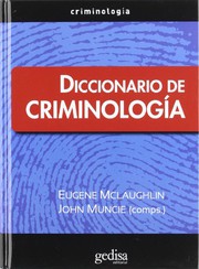 Portada de Diccionario de criminologia