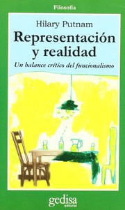 Portada de Representacion y realidad