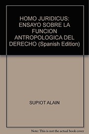 Portada de Homo juridicus