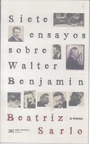 Portada de Siete ensayos sobre Walter Benjamin