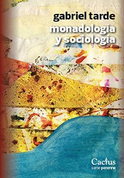 Portada de Monadologia y sociologia
