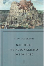 Portada de Naciones y nacionalismo desde 1780