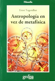 Portada de Antropologia en vez de metafisica