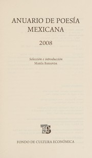 Portada de Anuario de poesia mexicana 2008