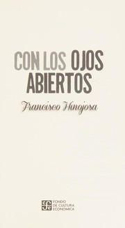 Portada de Con los ojos abiertos