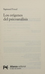 Portada de Origenes del psicoanalisis los