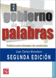 Portada de El gobierno de las palabras