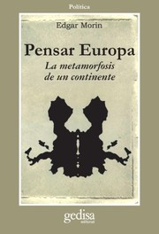 Portada de Pensar europa