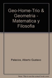 Portada de Geo-home-trio & geometria. matematica y filosofia