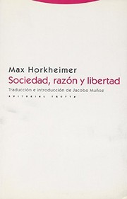 Portada de Sociedad,razon y libertad