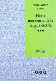 Portada de Hacia una teoria de la lengua escrita