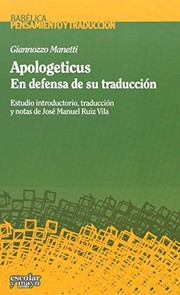 Portada de Apologeticus