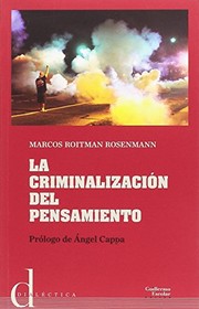 Portada de La criminalizacion del pensamiento