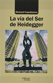 Portada de La via del ser de heidegger