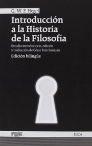 Portada de Introduccion a la historia de la filosofia
