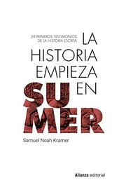 Portada de Historia empieza en sumer la