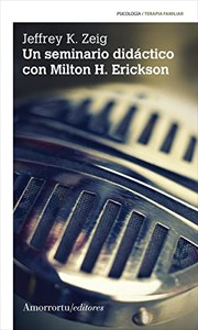 Portada de Un seminario didactico con milton h. erickson