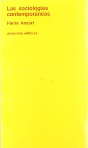 Portada de Las sociologias contemporaneas