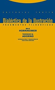 Portada de Dialectica de la ilustracion